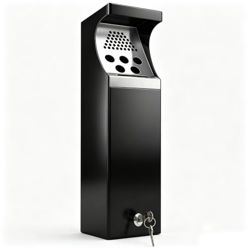 Wall Mounted Trash Can Outdoor Cigarette Butt Disposal Receptacle
