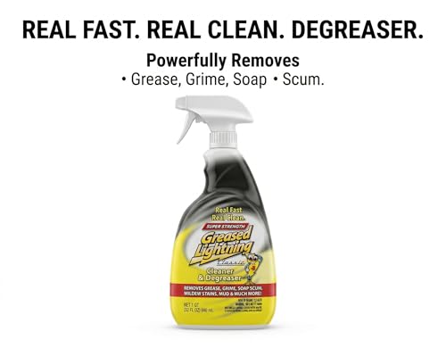 Greased Lightning Super Strength Multi-Purpose Cleaner & Degreaser, 32 fl oz 4 Pack