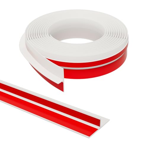Elvone T-Shaped Weather Stripping Seal, White Silicone, 1.37 in x 20 ft - color: White, size: 20FTX1.37IN