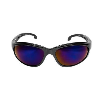 Edge SW111 Dakura Wrap-Around Safety Glasses - color: Blue Mirror, size: One Size, style: Standard