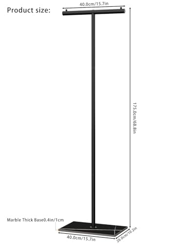 OUTBROS Coat Rack Freestanding, 68.9" High Small Clothes Rack, Black - color: Black
