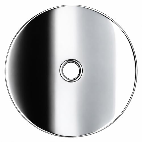 trust4care 4-Pack 2.3" Chrome Backplates of Bifold Closet Door Cabinet Knob - color: Chrome, size: Set of 4