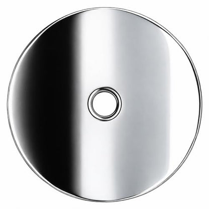 trust4care 4-Pack 2.3" Chrome Backplates of Bifold Closet Door Cabinet Knob - color: Chrome, size: Set of 4