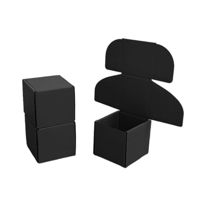 30 Pack 4x4x3.5 in Black Shipping Boxes - color: Black, size: 4x4x3.5 in