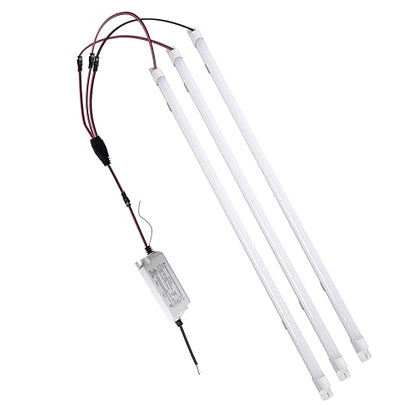 4FT Magnetic Mount LED Retrofit Kit,54W, 5000K,2x4 FT led Retrofit Kit,1 Driver w/ 3 Tubes Per Kit,T8 T10 T12 Fluorescent Replacement LED Light Bar, 0-10V Dimmable,Easy Quick Install - color: Daylight White