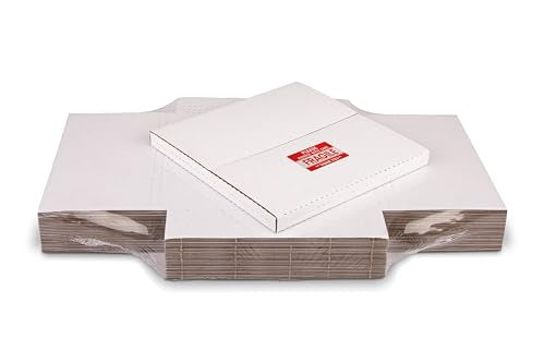 Vinyl Record Mailers, 12.8x12.8x1 inch LP Album Shipping Boxes - size: 15 Pack