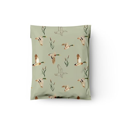 10x13 (100) Ducks Designer Poly Mailers Waterproof Self Sealing Tear Resistant Polymailers Shipping Envelopes Premium Printed Bags For Small Businesses - color: Ducks, size: 10x13 inches
