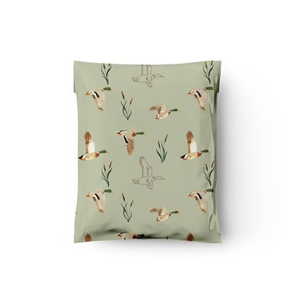 10x13 (100) Ducks Designer Poly Mailers Waterproof Self Sealing Tear Resistant Polymailers Shipping Envelopes Premium Printed Bags For Small Businesses - color: Ducks, size: 10x13 inches