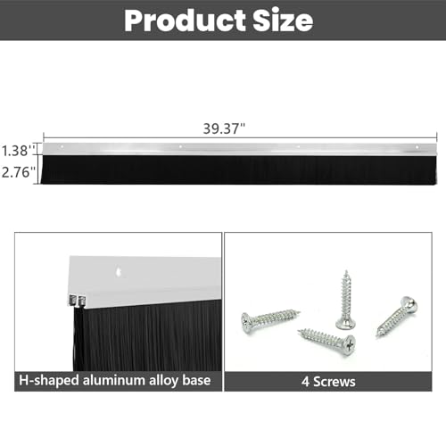 Brush Door Sweeps for Exterior Doors 3 FT
