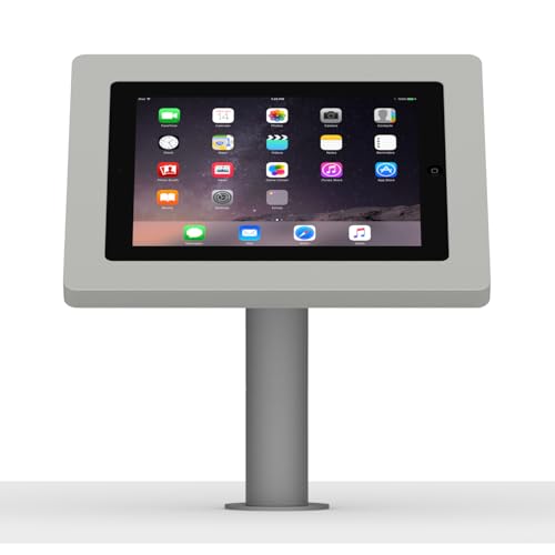 VidaMount Light Grey Enclosure and Fixed Neck Wall/Table Surface Mount [Bundle] Compatible with iPad 2/3/4 - color: Light Grey, size: iPad 2/3/4