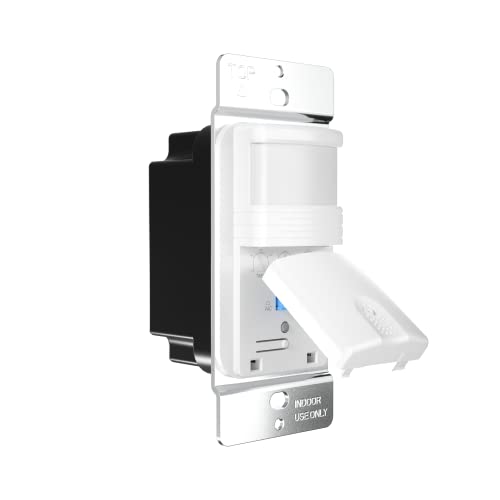 2 Pack 3-Way Motion Sensor Light Switch, White