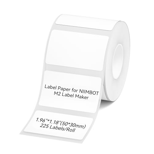 NIIMBOT M2/M3 Thermal Transfer Labels 1.96" x 1.18" (50x30mm) - size: 50*30MM white