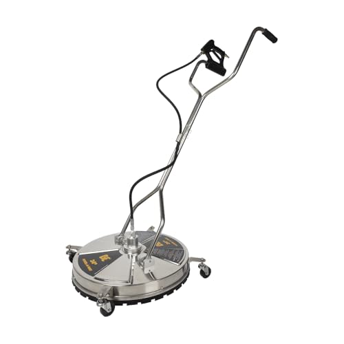 BE Power Equipment 24" Whirl-A-Way Stainless Steel Commercial Pressure Washer Surface Cleaner for Hot/Cold Water 85.403.010 - size: 24 Inch