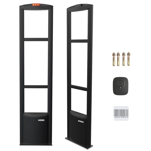 Retail Anti-Theft Equipment Sensor Kit,Security Tags Checkpoint RF 8.2mhz Systems Sensor Sound Light Alarm with 100pcs Clothing Security Tags Protection of Supermarkets Clothing Stores Toy