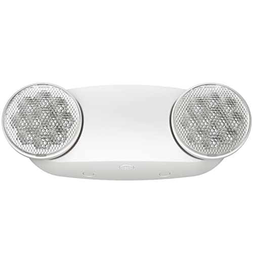 1 Pack Led Emergency Lights for Business, LED Emergency Exit Lights with Battery Backup, 2 Bug Eye Heads Adjustable Commercial Emergency Lighting Fixtures, UL 924 Certified. - size: 1 PACK