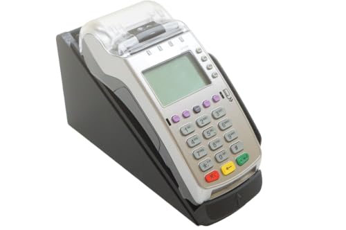 Angled Desk Stand Kiosk Mount for Verifone VX520 Reader, Wall Mount Secure Plate