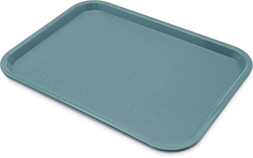 Carlisle Cafe Tray, Fast Food Restaurant Tray, 12 x 16, 1 Ct, Slate Blue - color: Slate, size: 0.7" x 0.5" x 0.3"