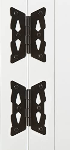 National Hardware Decorative Butterfly Hinges, Steel, 2-Pack, Black
