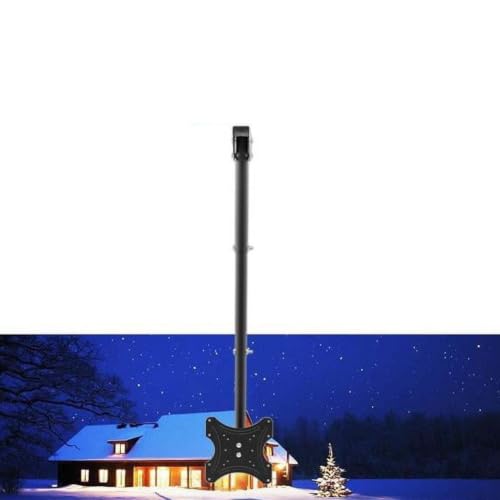 360° Swivel Ceiling TV Mount Bracket for 32‑55 Inch Screens, Adjustable Tilt Hanger with 55lbs Weight Capacity for Home and Commercial Use