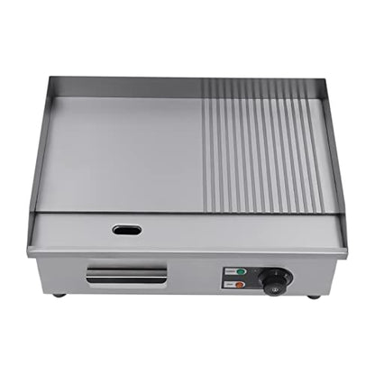1600W Commercial Countertop Grill Electric Flat Top Teppanyaki Griddle - color: 1600W, 21.7"x13.8"