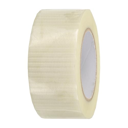 uxcell Filament Strapping Tape 2" x 54.7 Yards 5.9 Mil Heavy Duty Mesh Tape - size: 2 Inch x 54.7 Yards 5.9 Mil