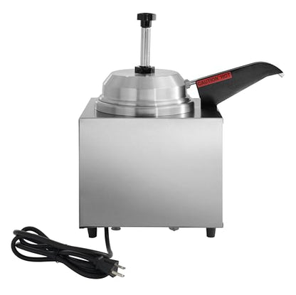 Kratos 3.5 Quart Hot Topping Warmer & Dispenser with Heated Spout and Pump - size: Single Warmer with Heated Spout