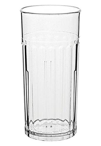 Carlisle FoodService Products Bistro Tumbler Plastic Tumbler for Restaurants, Catering, Kitchens, Plastic, 8.4 Ounces, Clear, (Pack of 72) - style: 8 oz (Case of 72)