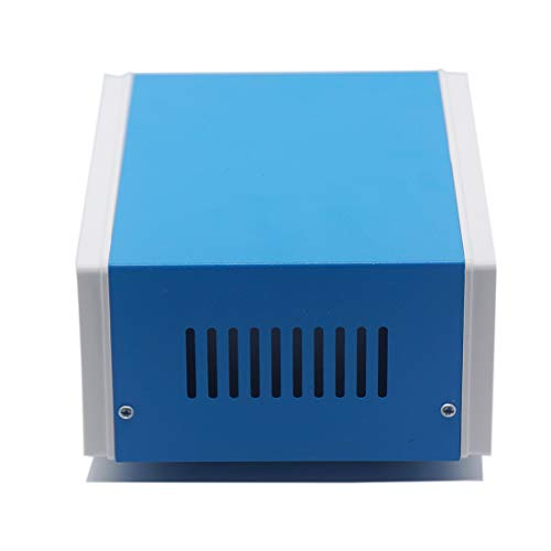 Zulkit Junction Box Blue Metal Project Box DIY Electric Enclosure Case Preventive Case Electrical Box 7.9 x 6.5 x 3.5 inch - size: 7.9" x 6.5" x 3.5"