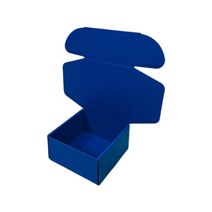 30 Pack 6x6x3 in Industrial Blue Shipping Boxes - color: Industrial Blue, size: 6x6x3 in