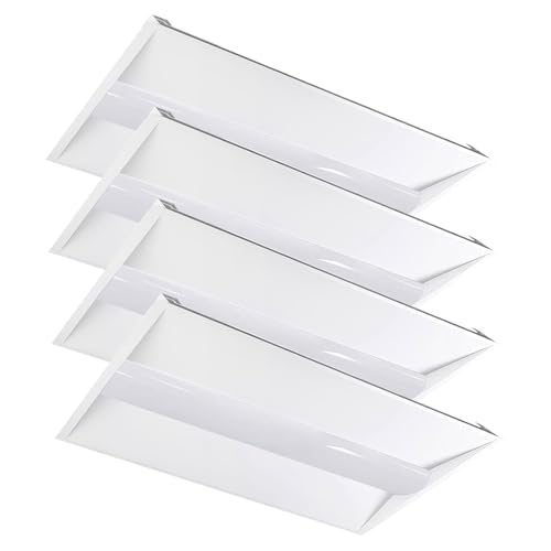 RMC 2x4 LED Troffer Light,Selectable 4CCT,7000 LM,0-10V Dimmable,4Pack - size: 2x4 4pack