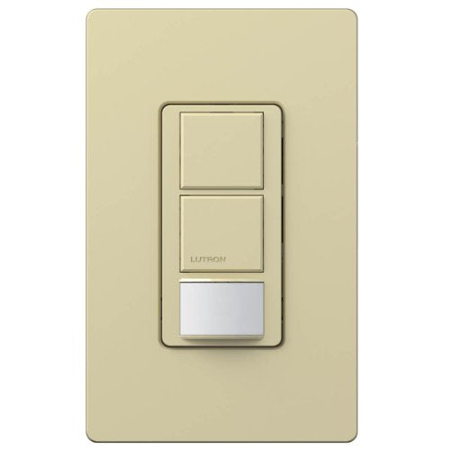 Lutron Lutron MS-OPS6-DDV-IV Maestro 6 Amp Single Pole Dual Circuit Occupancy Sensing Switch, Ivory - color: Ivory