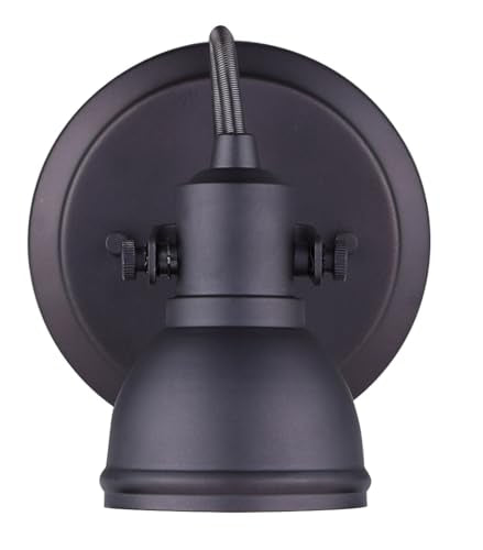 CANARM ICW622A01ORB10 LTD Polo 1 Light Ceiling/Wall, Oil Rubbed Bronze with Adjustable Head , Oil-rubbed Bronze