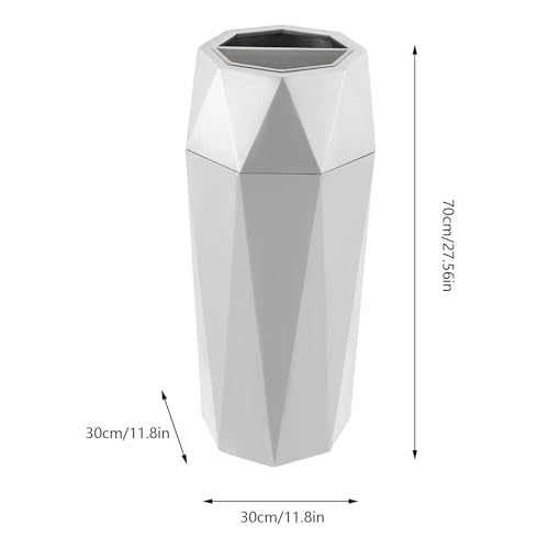 Commercial Trash Can 201 Stainless Steel 25L Indoor Large Capacity