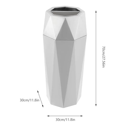 Commercial Trash Can 201 Stainless Steel 25L Indoor Large Capacity
