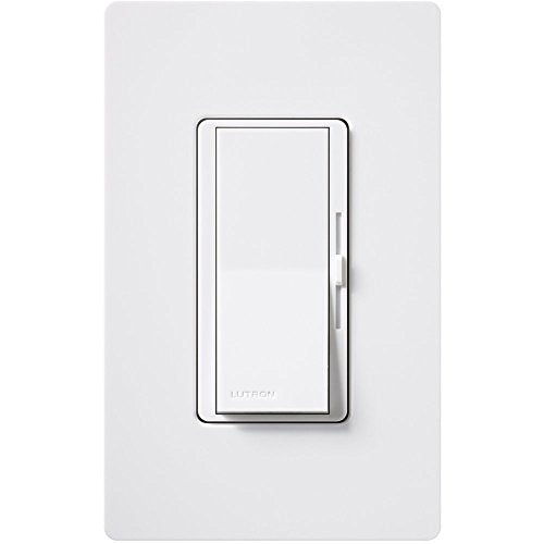 Lutron DV-10P-WH 1000-Watt Diva Single-Pole Dimmer White - color: White