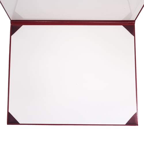 GraduationMall 11"x14" Smooth Padded Diploma Cover Certificate Holder Maroon - color: Maroon
