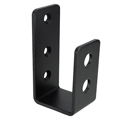 8 Pack Door Barricade Brackets, Open Bar Holder U Bracket with Screws and Anchors, Heavy Duty Security Holder Bracket Stopper Tool Hanger for Barn, Shed, Garage Doors, Fits 2x4 Boards