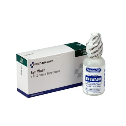 PhysiciansCare Eye Wash Solution, Sterile Isotonic Buffered Solution for Flushing & Irrigating Eyes, 1-oz Bottle