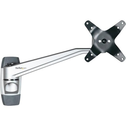 StarTech Wall Mount Monitor Arm 12in to 34in, 30.9lb/14kg, Swivel, Silver - color: Silver, style: Single-Swivel