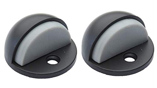 QCAA Low Dome Floor Door Stop, H 25.4 x Diameter 44.5mm, Zinc Die Cast, Oil Rubbed Bronze US10B, 8 Pack, Made in Taiwan - color: Oil Rubbed Bronze, size: 8 Pack