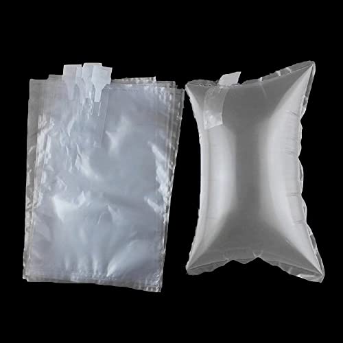 100 Pack with Hand Pump AIR PAKPRO 9.8"X15.7" Clear Plastic Inflatable Air Packaging Bags Air Pillows Air Cushions Buffer Bags Void Fill Cushioning for Shipping and Packaging
