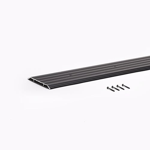 Aluminum Thresholds Extra Width 5"-6"-7"-8" Inch - Residential/Commercial use. Saddle/Handicap Easy Installing and Accessible/Fireproof Rated high-Quality (5"x48") - size: 5"x48"