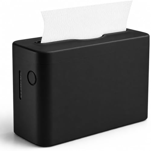 Multifold Paper Towel Dispenser Countertop, Commercial Hand Towel Holder - color: Black