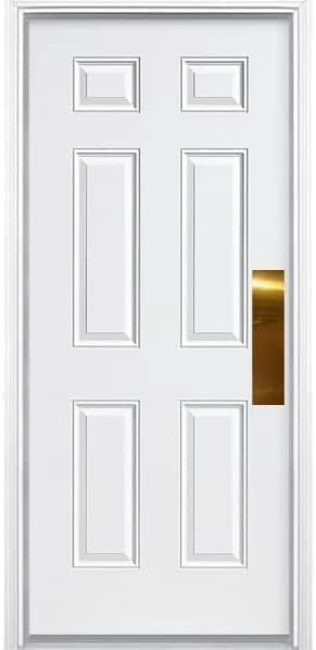 Deck the Door Decor | Door Push Plate - 3M Adhesive Mount - Multiple Sizes & Finishes (Shiny Brass, 3 x 12) (Pack of 2) - color: Shiny Brass, size: 3 x 12" (Pack of 2)