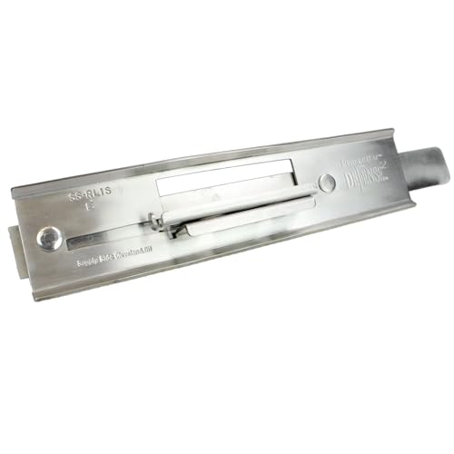 Roll-Lite Original Stainless Steel Latch, 9-1/2" × 2-1/4", 2-Bolt, Universal fit for Flat & Corrugated Doors (Hardware Included) New with Minor Surface Marks - size: SS-RL1SX