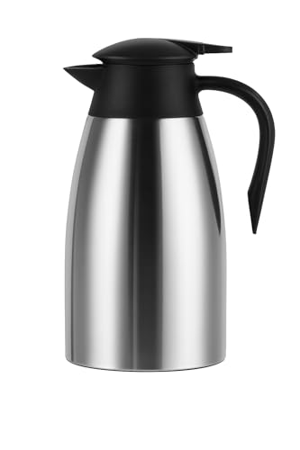 TQS CAFE Insulated Coffee Carafe, 1.5L Stainless Steel Coffee Server