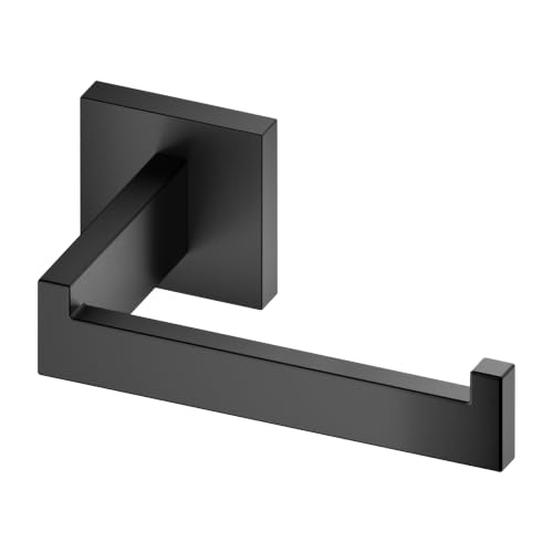 KOKOSIRI Black Toilet Paper Holders Bathroom Toilet Paper Roll Holder SUS304 Stainless Steel Contemporary Wall Mounted, Matte Black, B2003BK - color: Matte Black, size: Without Shelf(1 Pack)