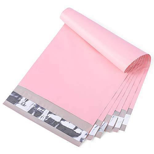 Large Pink Poly Bags for Shipping [250 Pack] Water Resistant Self Sealing Package Mailing Envelopes #7 (19" x 24") - size: #7 (19"x24") [PINK]