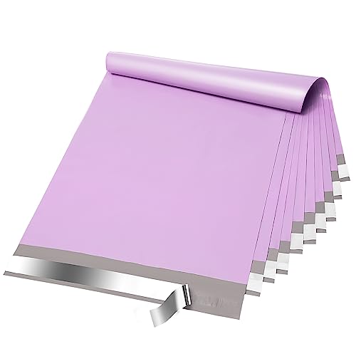 Fuxury Poly Mailers 12x15.5" 50Pcs,Shipping Bags For Clothing,Light Purple - color: Light Purple, size: 12x15.5" 50pcs