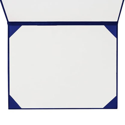 GraduationMall 8.5"x11" Smooth Padded Diploma Cover Certificate Holder Royal,48-Packs - color: Royal, size: 48 Packs